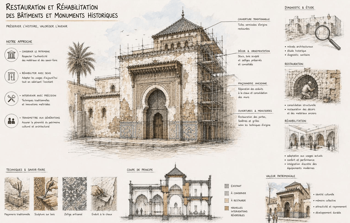 Vue architecturale d'ensemble